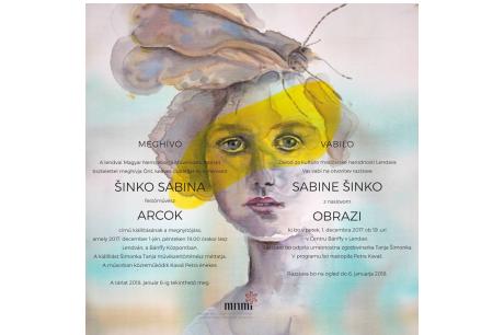 Šinko Sabina kiállításának a megnyitója